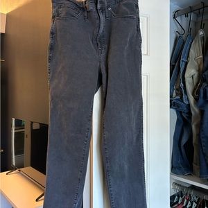 Madewell Black Stovepipe Jeans